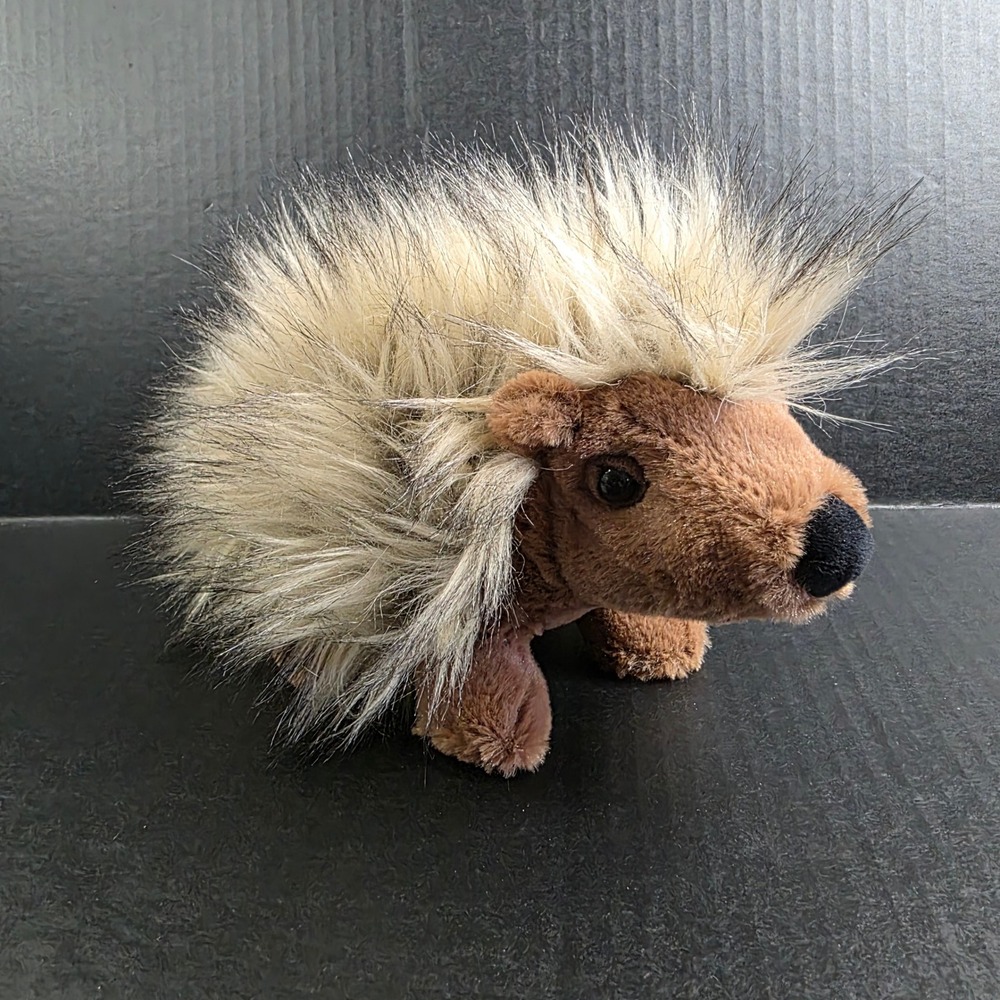 Walmart Real Animal Porcupine Plush Stuffed Animal Brown Tan 12 Inch 296702-0920